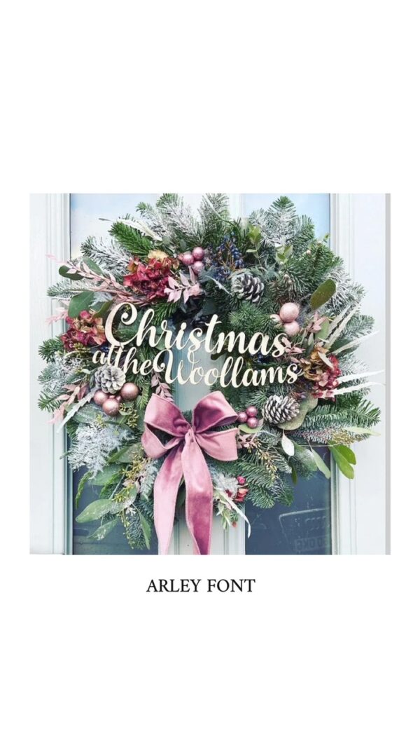 CHRISTMAS at Personalised SIGN (only) Wood Sign For Christmas Decor - Image 3