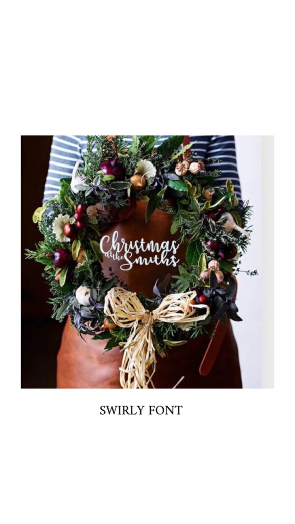 CHRISTMAS at Personalised SIGN (only) Wood Sign For Christmas Decor - Image 5
