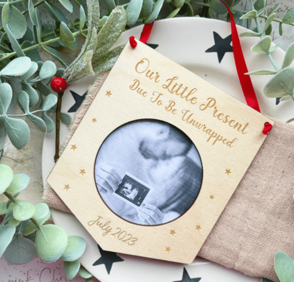 Our Christmas Present Scan Photograph Decoration - Image 2