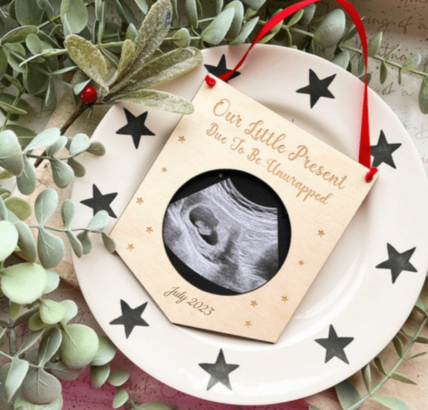 Our Christmas Present Scan Photograph Decoration