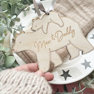 Daddy (Grandad) & Me BEAR Decoration
