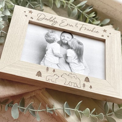 Daddy (Grandad) & His Baby Bears Personalised Photo Frame