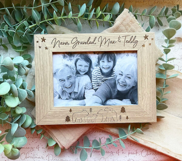 Grandparents & Their Baby Bears Personalised Photo Frame