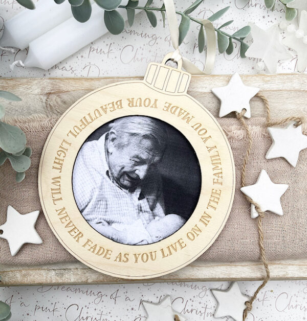Your Beautiful Light Will Never Fade As You Live On In The Family You Made Photo Decoration
