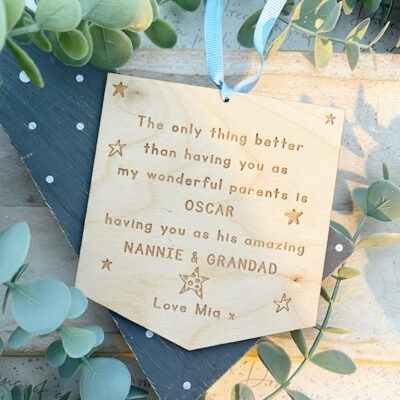 PARENTS & GRANDPARENTS The Only Thing Better Sign