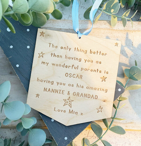 PARENTS & GRANDPARENTS The Only Thing Better Sign