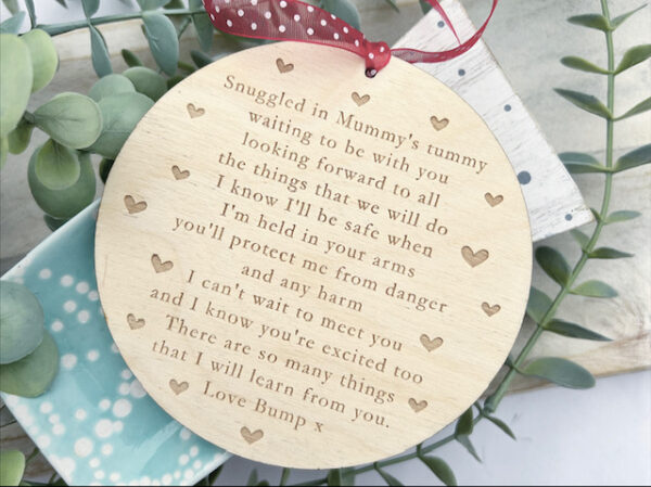 Daddy To Be Poem VALENTINE'S Sign - I Can't Wait To Meet You Pregnancy Announcement
