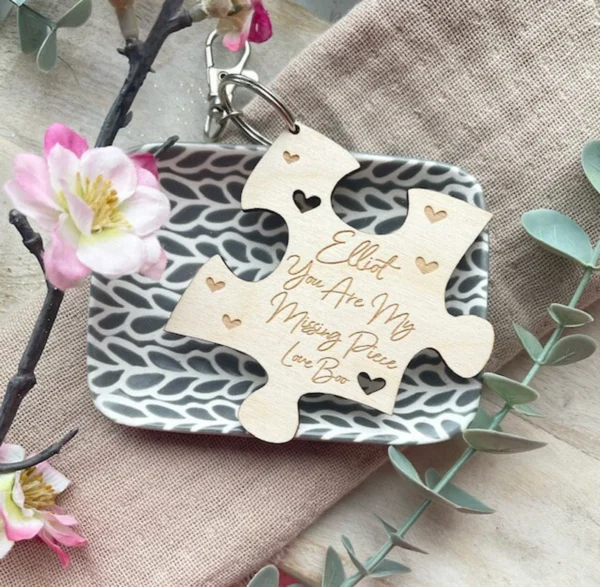 My MISSING PIECE Personalised Jigsaw Piece Keyring
