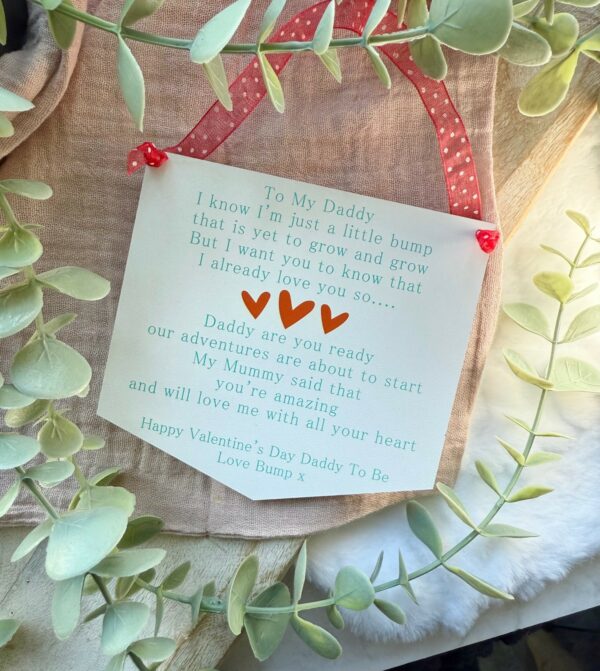 My Daddy To Be At VALENTINE'S Sign (PR) - Image 2