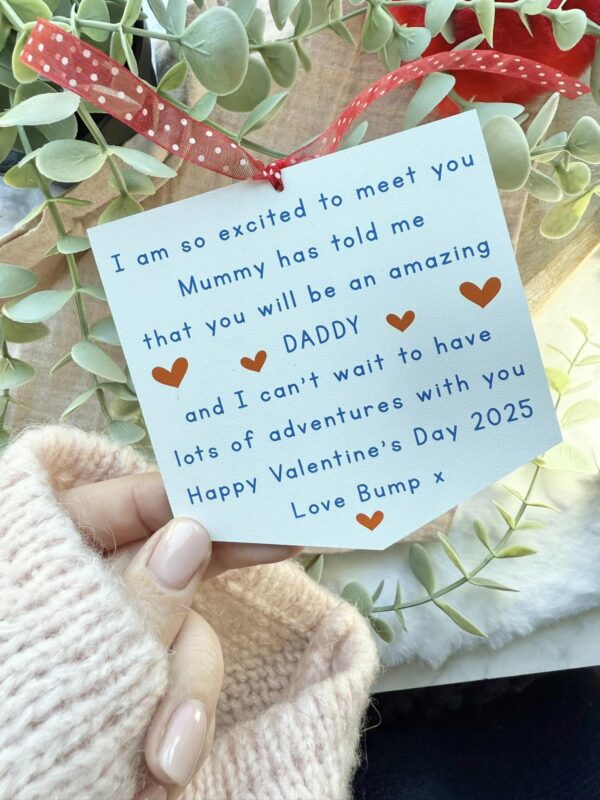 DADDY TO BE Happy Valentine's Hanging Flag Decoration (PR)
