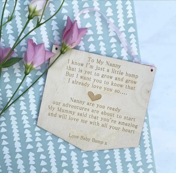Grandparent To Be Personalised Hanging Sign - Image 2