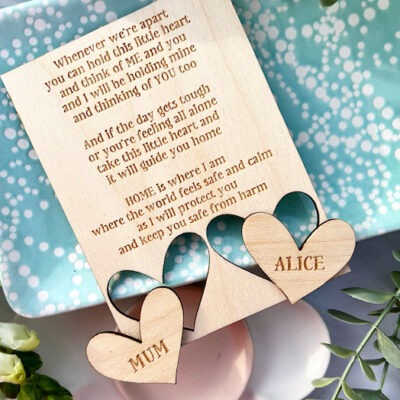 For When We're Apart MUM & Daughter/Son Keepsake Token