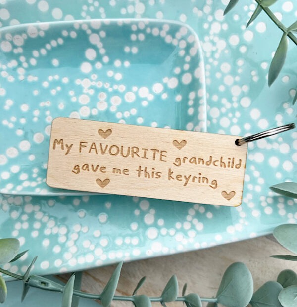 My Favourite Grandchild Keyring