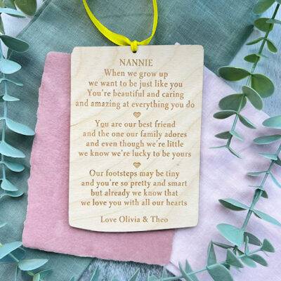 To My (our) GRANDPARENT, When I (We) Grow Up Sign