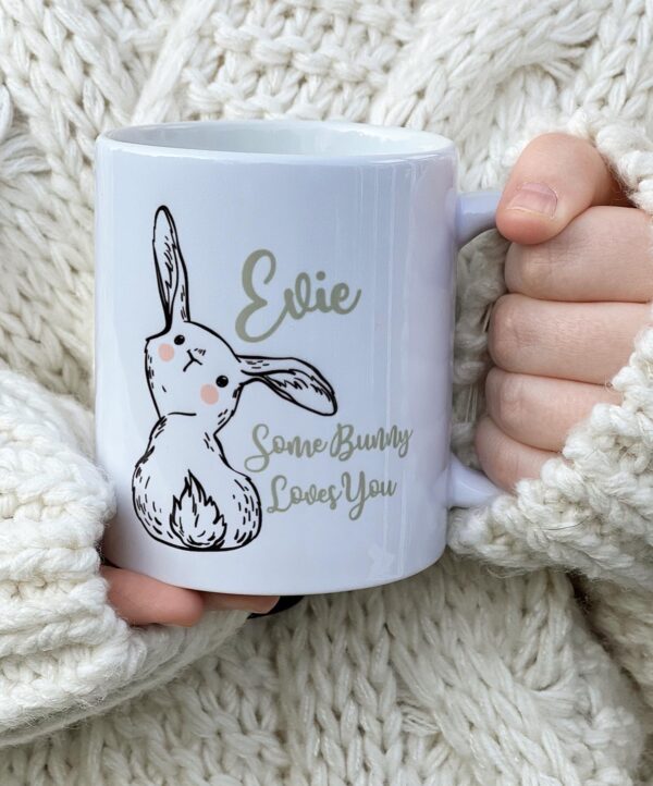 Some BUNNY Loves You Personalised Name Mug - Easter Mug
