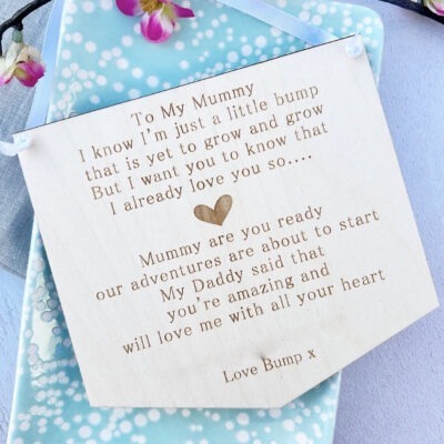 MUMMY TO BE I Already Love You Personalised Sign