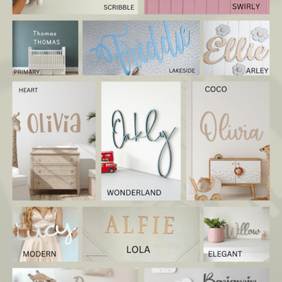 CUSTOMISE Your Own Wooden Wall Art - Name Sign