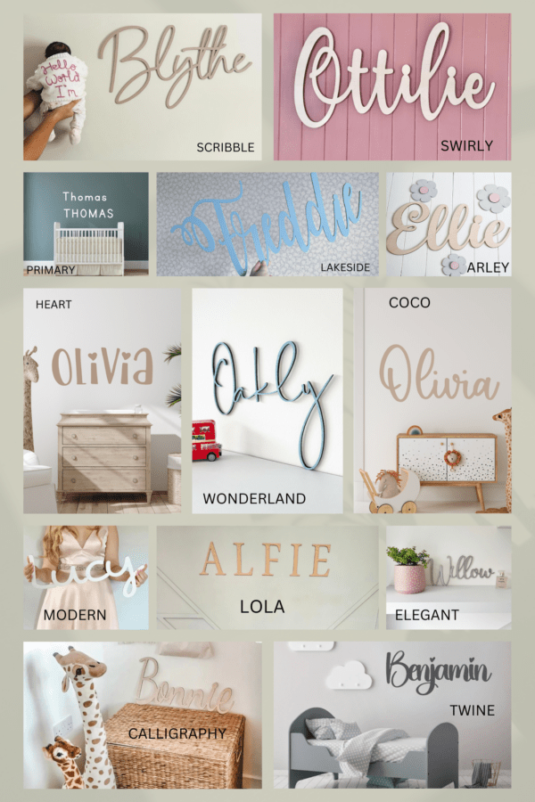CUSTOMISE Your Own Wooden Wall Art - Name Sign