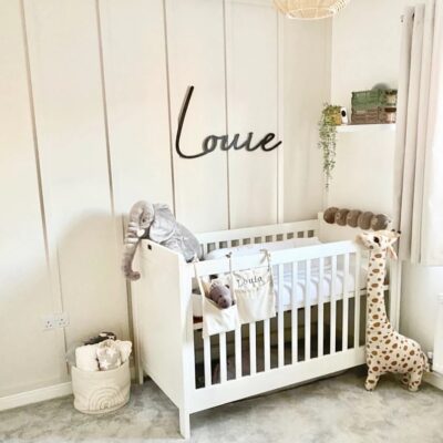 Decorative Wooden Name or Word 60cm Sign in SCRIBBLE Font