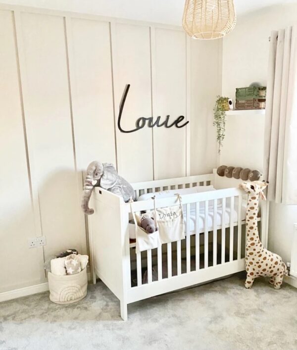 Decorative Wooden Name or Word 60cm Sign in SCRIBBLE Font
