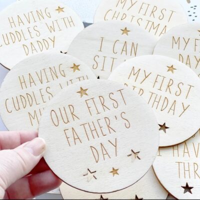 My First Year Milestone Plaques x12 Baby Milestone
