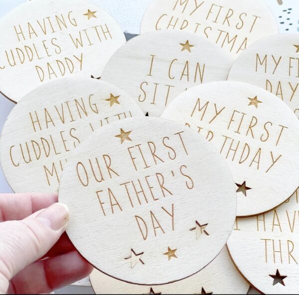 My First Year Milestone Plaques x12 Baby Milestone