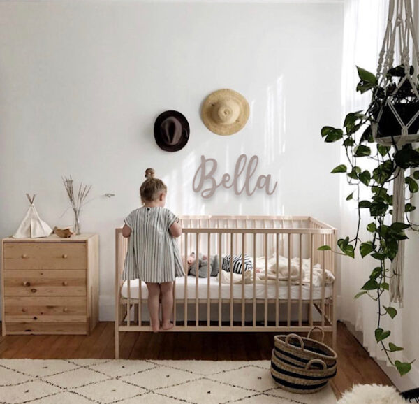 Personalised Wooden Name Sign - Custom Wall Art