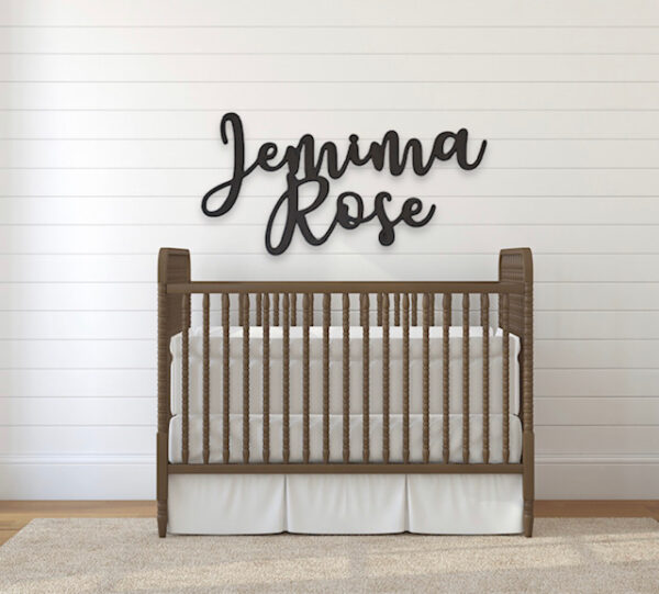 Personalised Wooden Name Sign - Custom Wall Art - Image 2