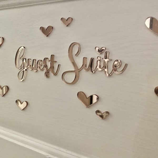 Acrylic Name Sign with HEARTS or STARS - Image 11