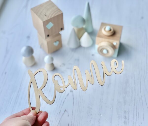 Personalised Wooden Name Sign - Custom Wall Art - Image 4