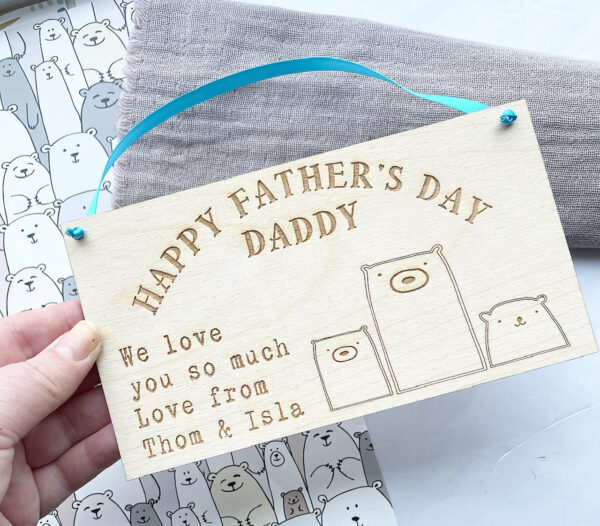Happy Father's Day DADDY or GRANDAD Sign