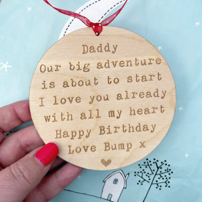 Our Big Adventure HAPPY BIRTHDAY Wooden Hanging Decoration