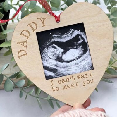Daddy To Be Heart Frame Decoration