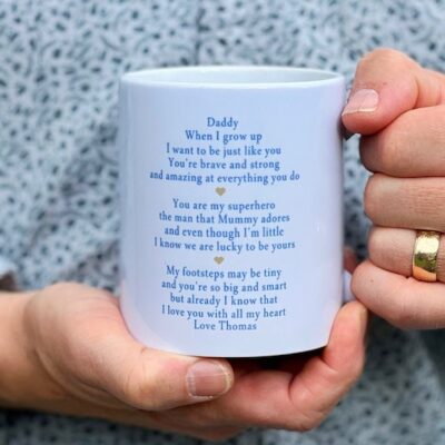 To My (our) Daddy, When I (We) Grow Up Ceramic Bespoke MUG