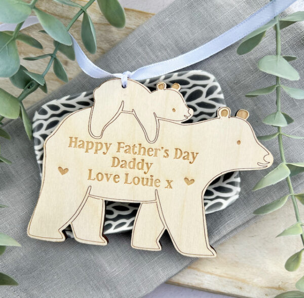 Happy Father's Day DOUBLE BEAR Decoration