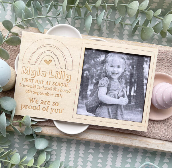 First Day At School PHOTO Magnet Frame