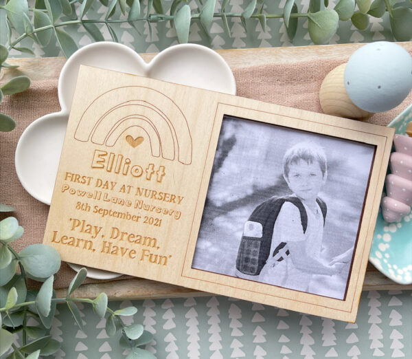 NURSERY or PRE SCHOOL First Day Photo Magnet Frame