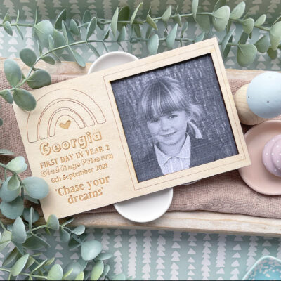 First Day in My New Class PHOTO Magnet Frame - Personalised 1st Day Back At School