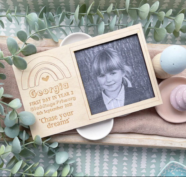 First Day in My New Class PHOTO Magnet Frame - Personalised 1st Day Back At School