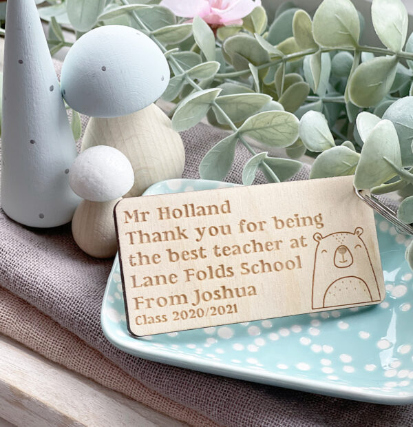 The BEST TEACHER In Our School KEYRING - Class of 2024/2025