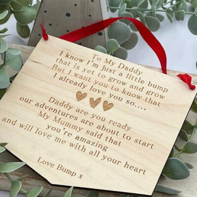 To My Daddy To Be Personalised Gift, Dad To Be