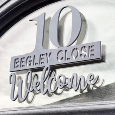 House Number & Street Name Sign - Acrylic House Sign
