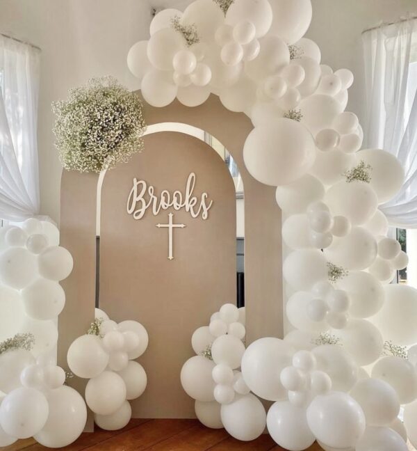 Christening Day Name & Cross Sign - Baptism Sign