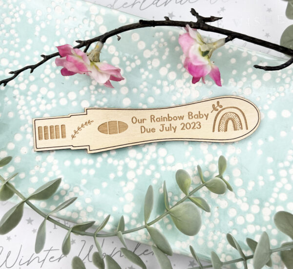 Personalised Wooden Pregnancy Test - Pregnancy Announcement - Image 5