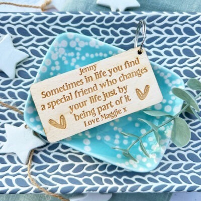 Personalised True Friends Are Never Apart KEYRING