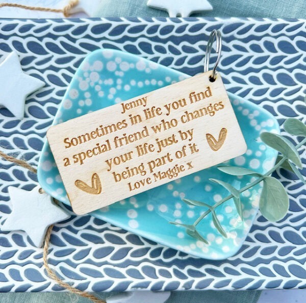 Personalised True Friends Are Never Apart KEYRING