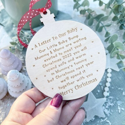 MUMMY & MUMMY Our Little Baby Bump Bauble 2025 Edition