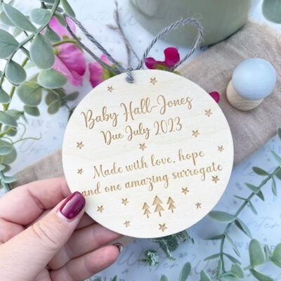 Love, Hope & Surrogate Keepsake Christmas Decoration