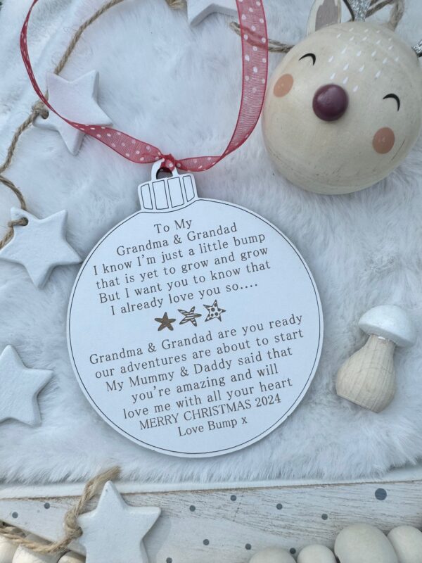 Grandparents To Be You're Amazing Bauble (WH) - Image 3