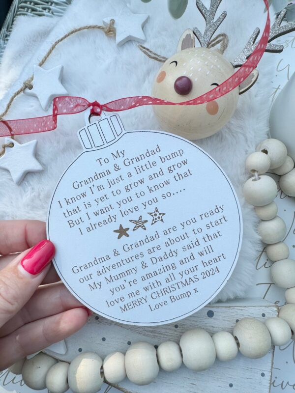 Grandparents To Be You're Amazing Bauble (WH) - Image 4